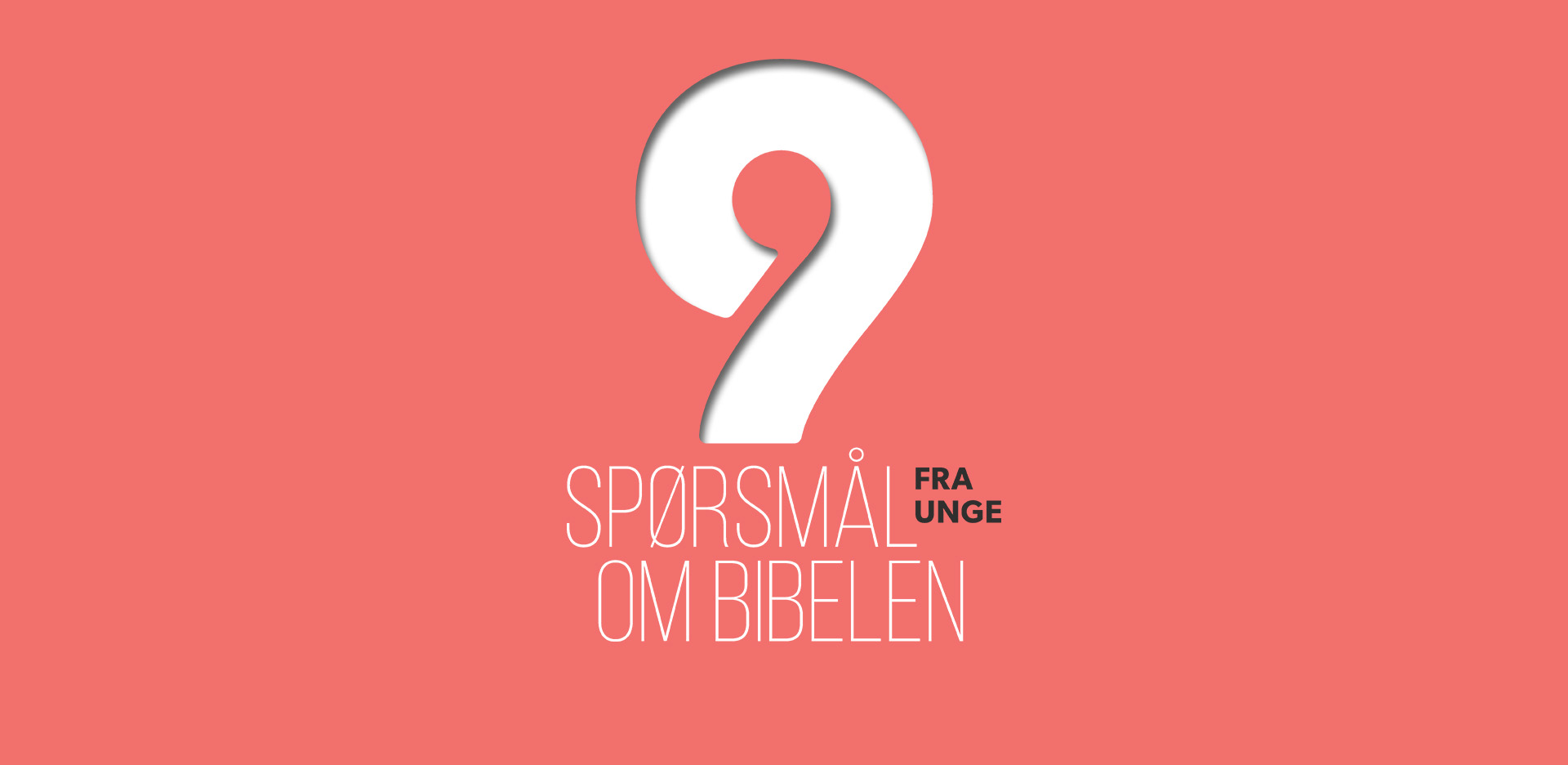 Rød bakgrunn med tekst: 9 spørsmål fra unge om Bibelen